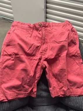 Ralph Lauren Coral Pink Men’s Flat-Front Chino Shorts Size 35